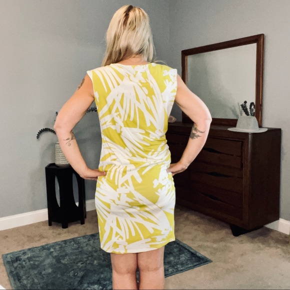 NWT Anne Taylor tropical print midi dress size m - Picture 3 of 6